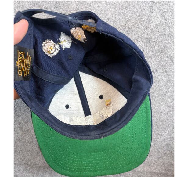 VINTAGE 90s Where The Wild Things Are Hat Cap Yupoong Blue Snapback Streetwear - Picture 6 of 7